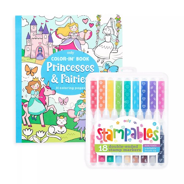 Giftables - Princesses & Fairies Stampables Coloring Pack