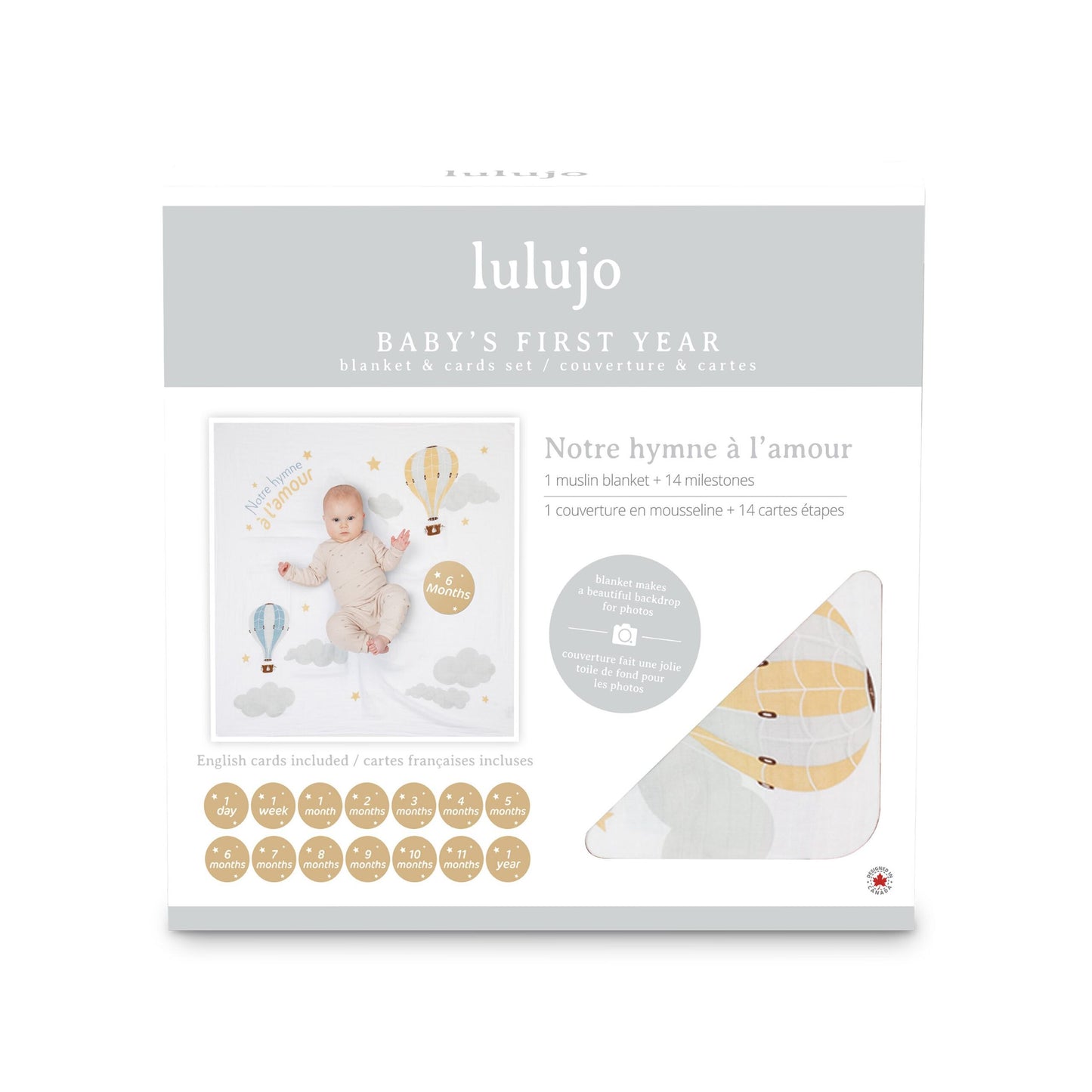 Baby's First Year Blanket&Cards Set - Notre L'Hymne A L'Amour