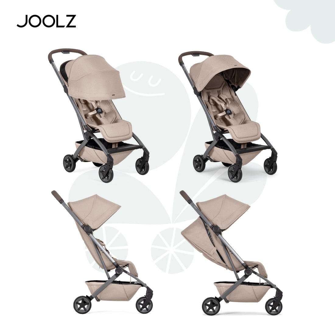Joolz Aer2 Full Stroller Complete - Sandy Taupe