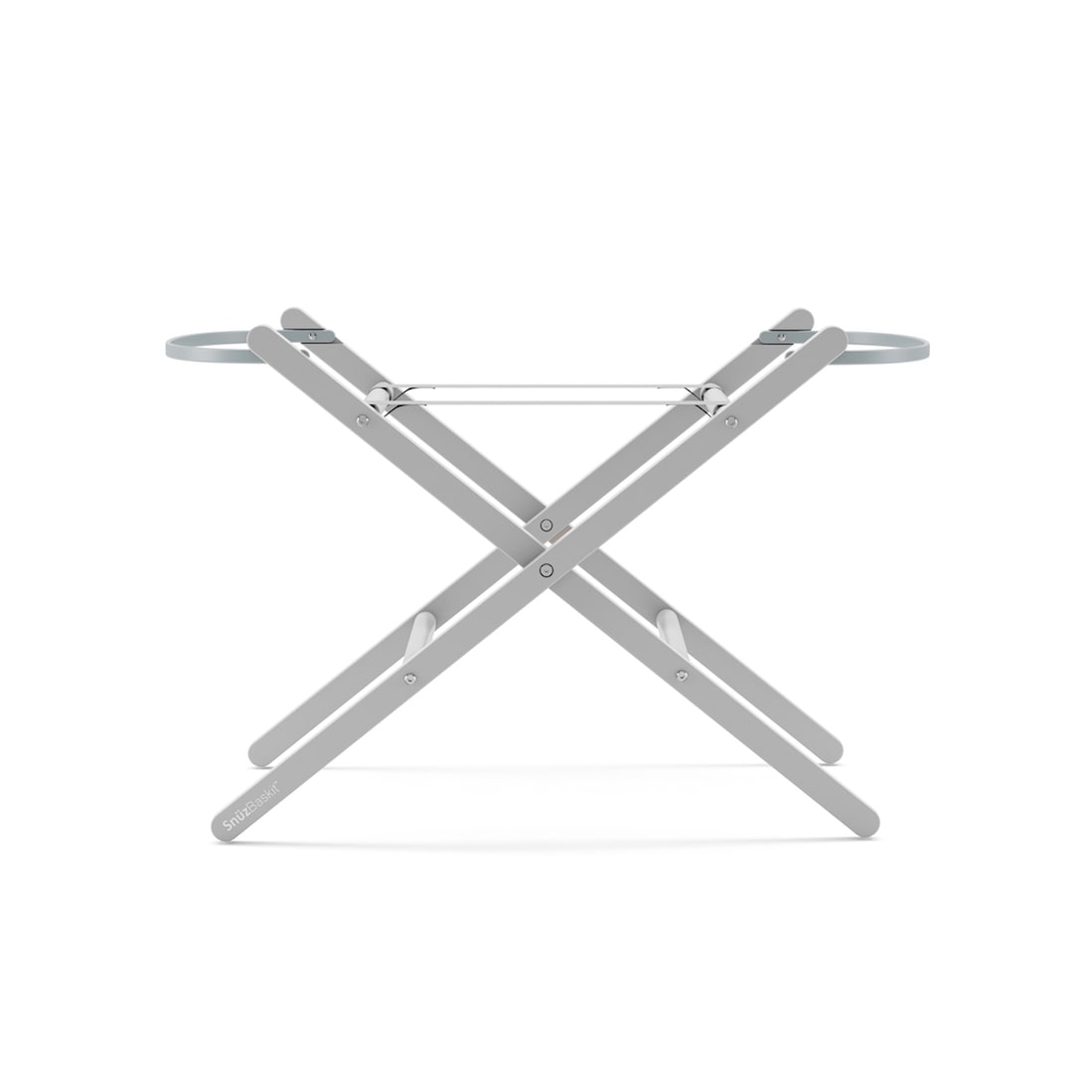 SnuzBaskit Light Grey Moses Basket & Dove Grey Stand Set