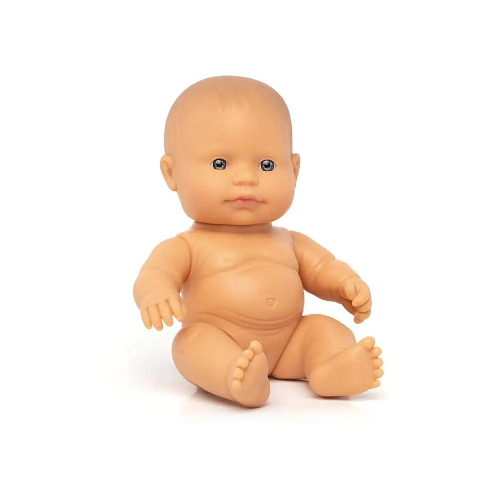 Miniland -Standing Baby Doll Caucasian -Girl 21CM (باللغة الإنجليزية)