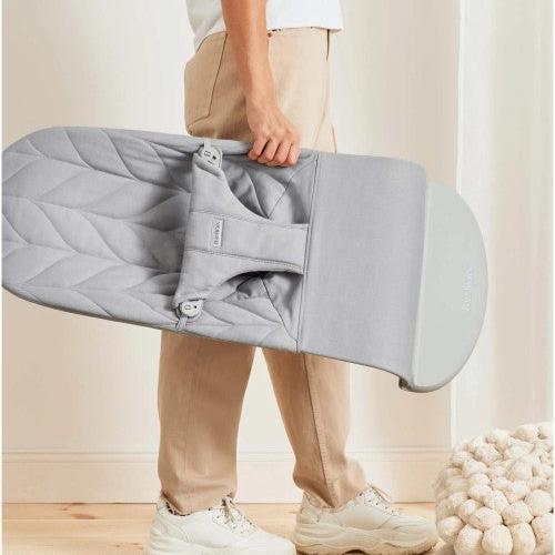 Bouncer Bliss, Woven, Petal Quilt, Light Grey