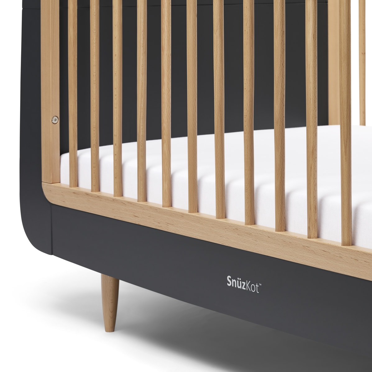 SnuzKot Skandi Cot Bed Ð Slate Natural