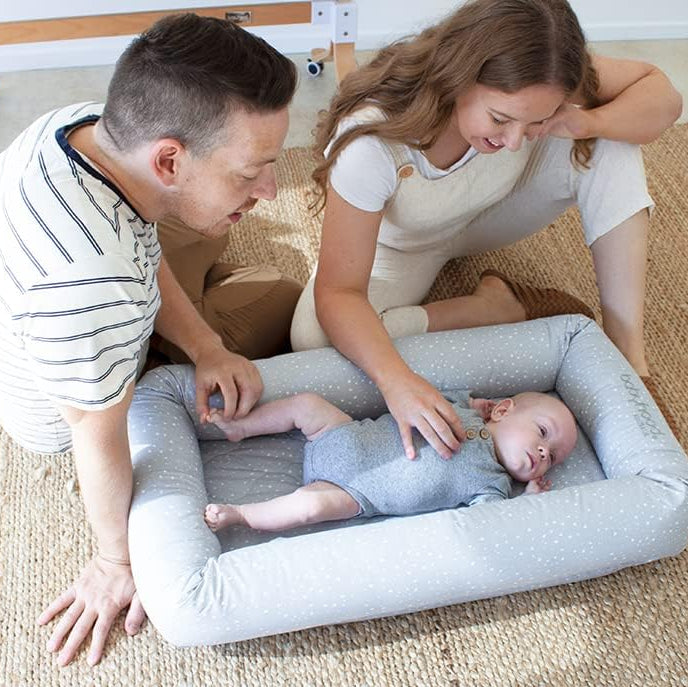 Breathe Eze Cosy Crib - Drops - Grey