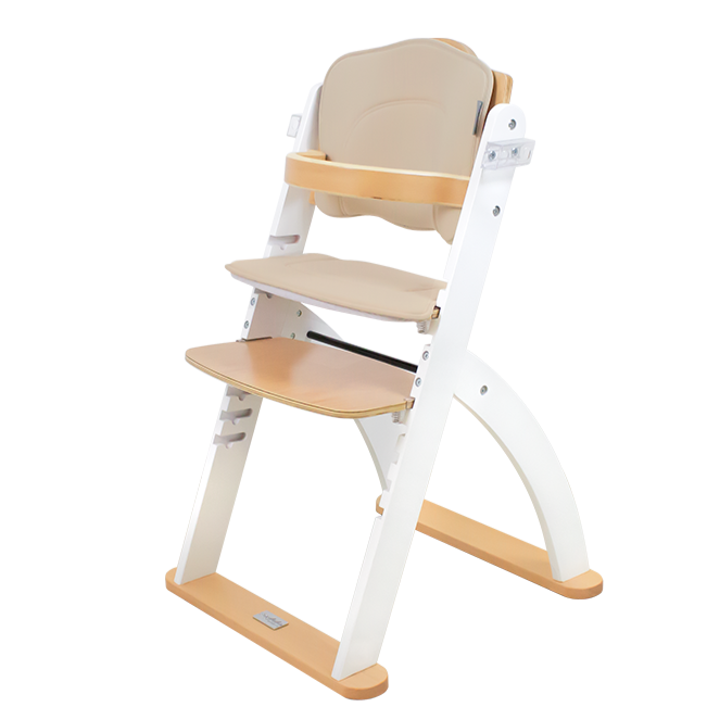 Kaylula Ava Forever High Chair - White/Beech