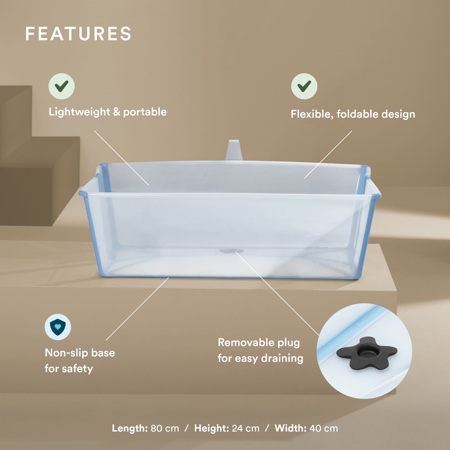 Stokke Flexi Bath X Large Ocean Blue