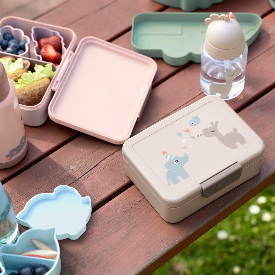 Lunch Box with Divider Celebration Sand