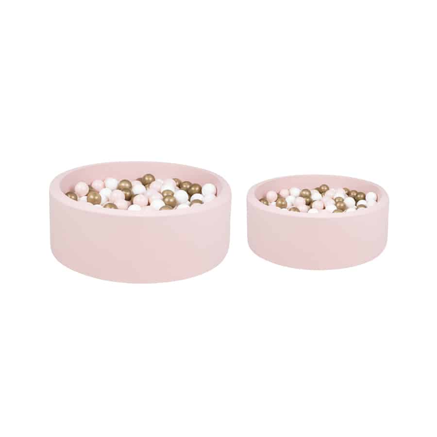 Powder Ball Pit-Gold/Powder/White Balls