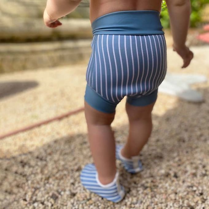 Swim Pants Neo - Blue Shadow Striped