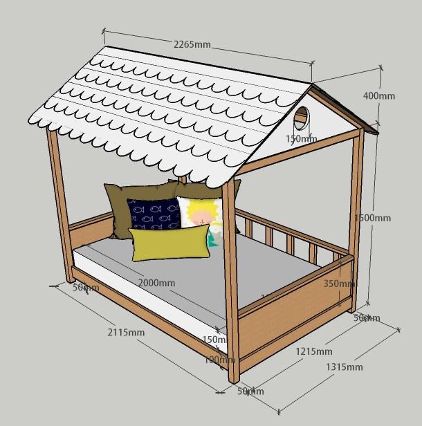 Pre Order Full Size Bed (can be 100% customised upon order )