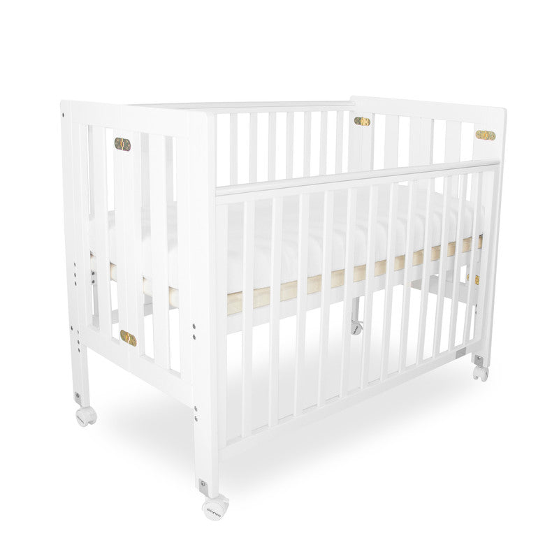 Fold N Go Timber Cot - White