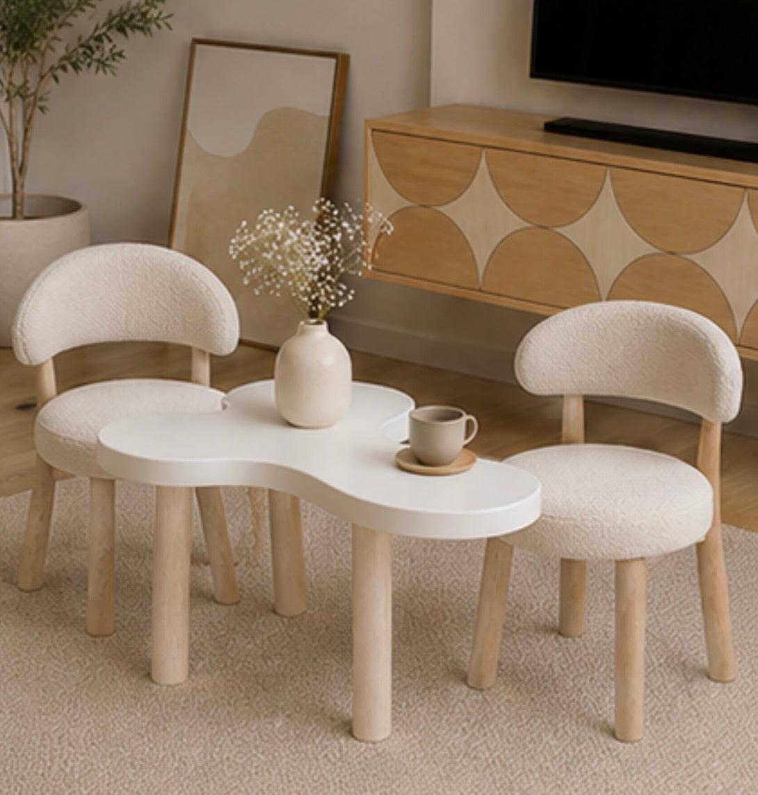 Customized Cloud Table & 2 Chair - pre order / Available in any color