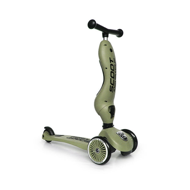 Scoot & Ride - 2-in-1 Scooter Highwaykick 1 Olive