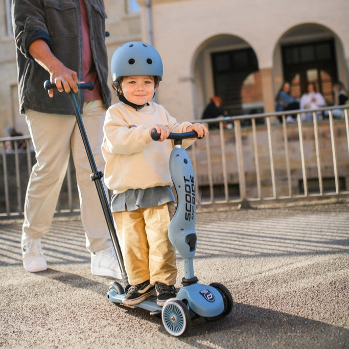 Scoot & Ride Highwaykick 1 Push and Go - Draisienne et trottinette 2 en 1 avec barre de poussée parentale - Trottinette pour enfants à partir de 1 an - Hauteur réglable - Pad de sécurité - Jusqu'à 50 Scoot & Ride Highwaykick 1 Push and Go - Draisienne et trottinette 2 en 1 avec barre de poussée parentale - Trottinette pour enfants à partir de 1 an - Hauteur réglable - Pad de sécurité - Jusqu'à 50