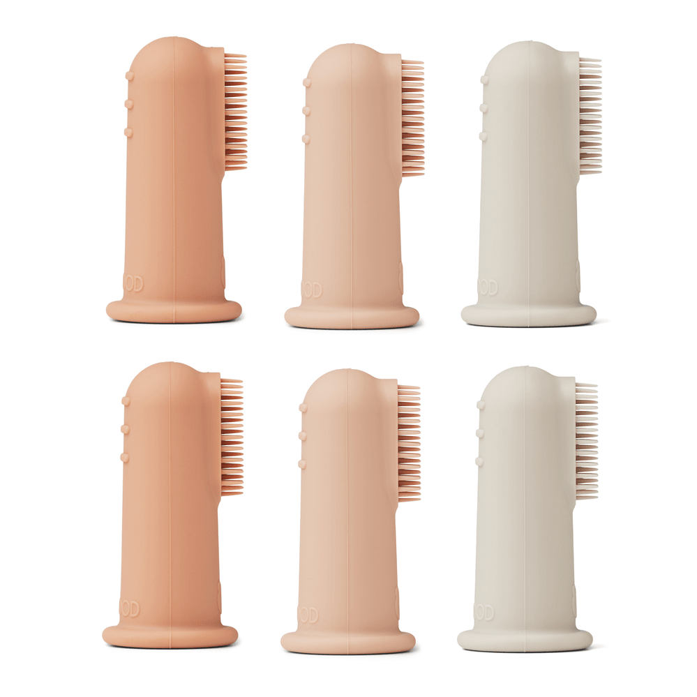Simon finger toothbrush 6-pack Rose multi mix
