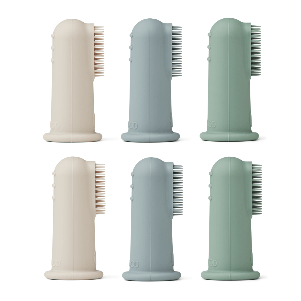 Simon finger toothbrush 6-pack Peppermint multi mix