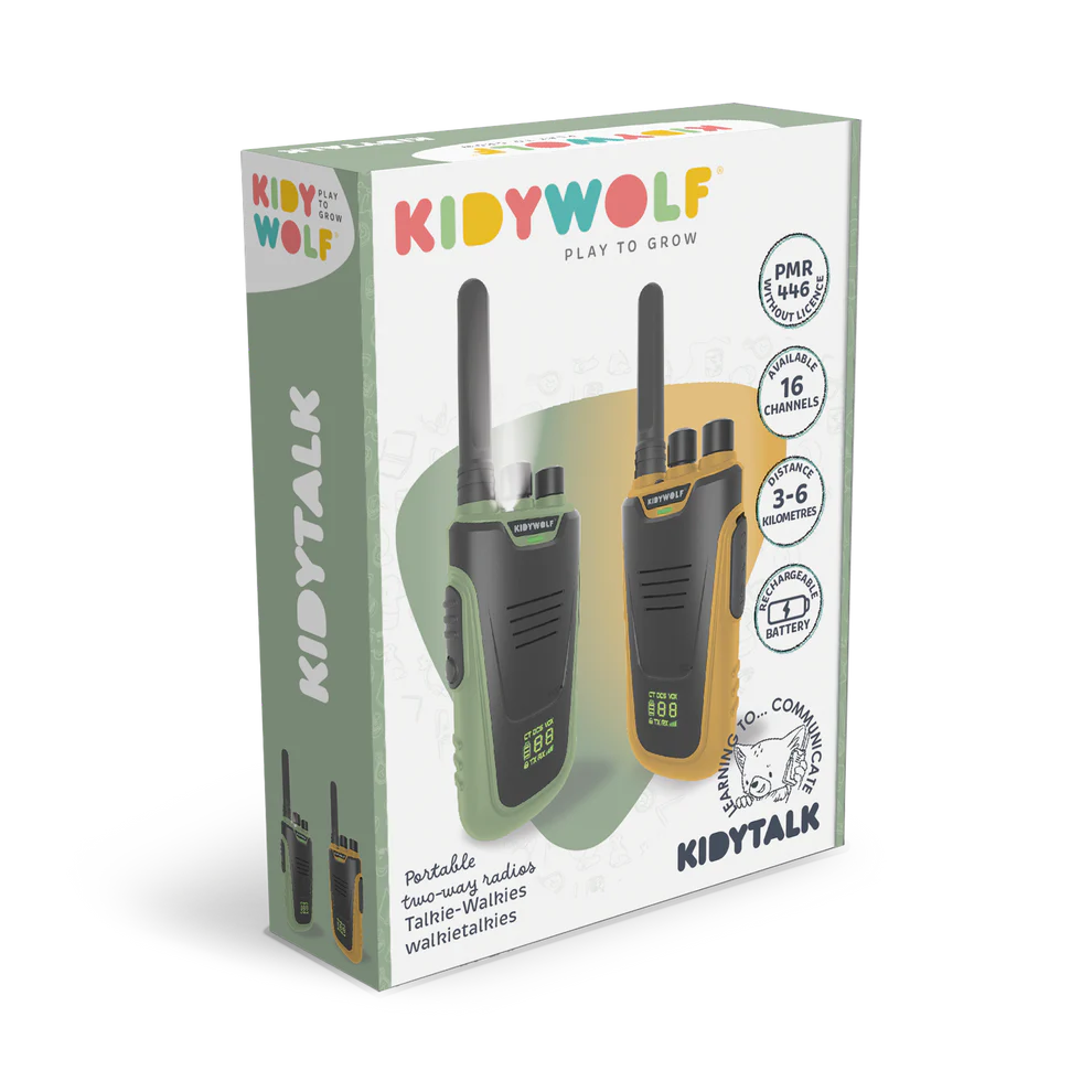 Kidytalk Walkie Talkie - Green/Orange