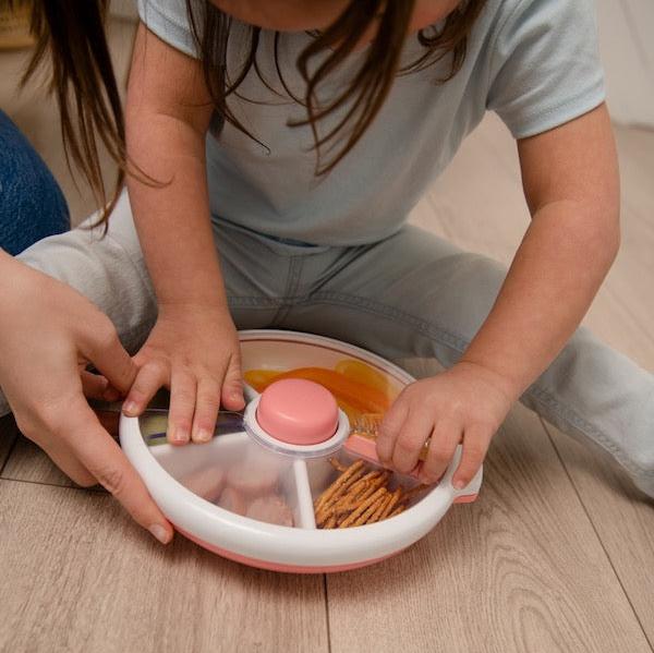 Kids Large Baby Spinner Meal & Snack Box - Pink