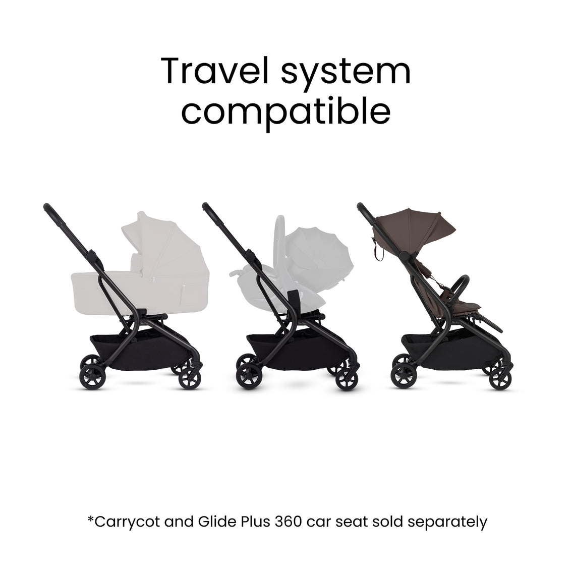 Silver Cross - Nia Compact Stroller - Chocolate