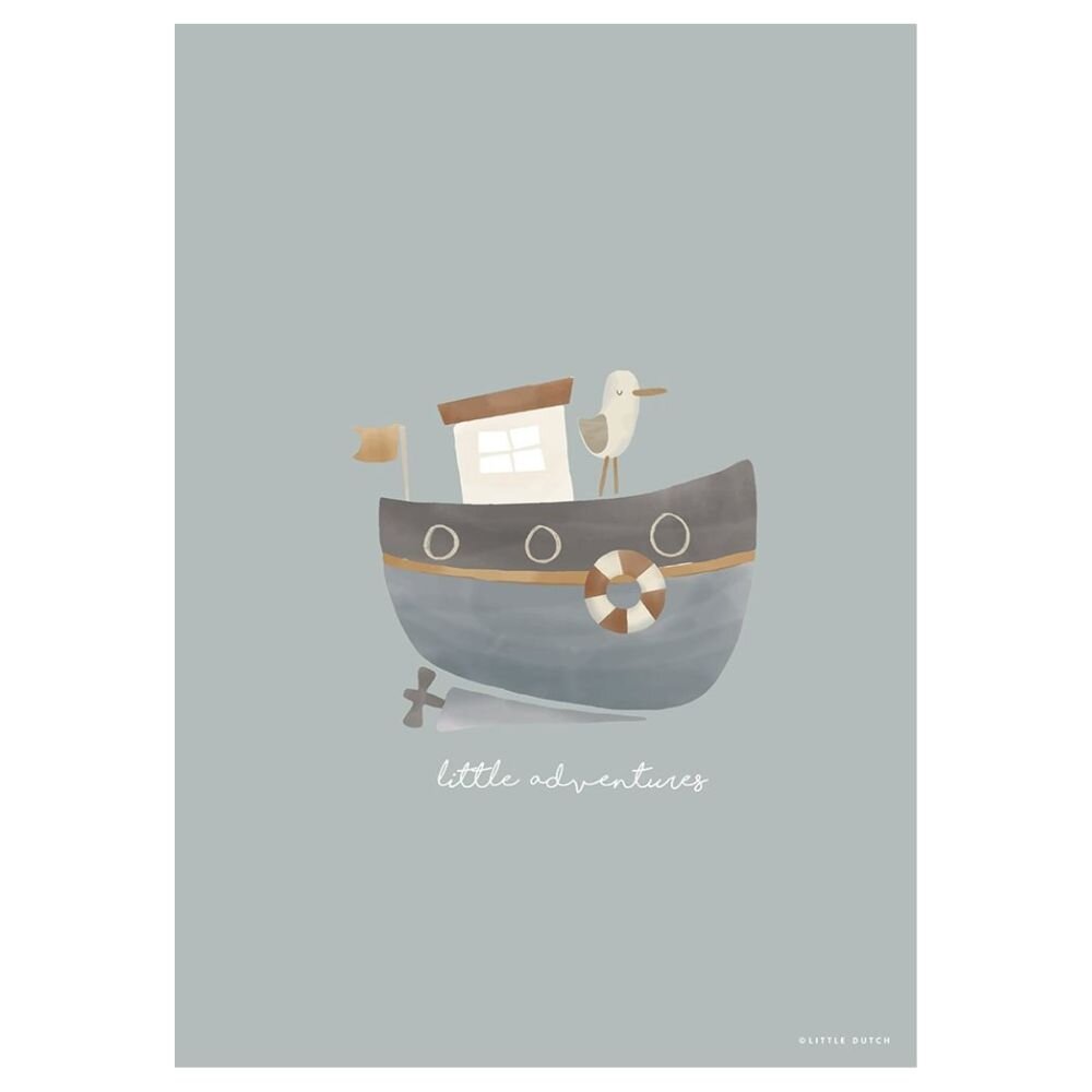 Poster Sailors Bay Blue - A3