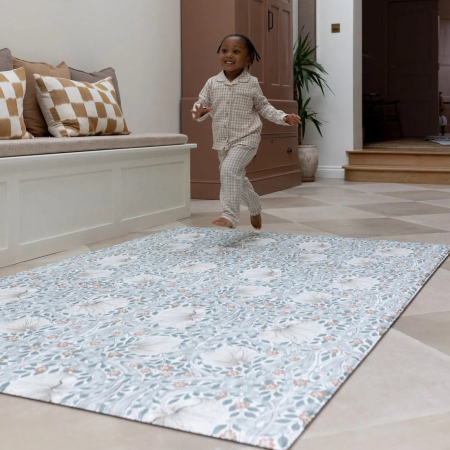 Pimpernel Mineral Blue & Bachelors Button Fired Biscuit Playmat