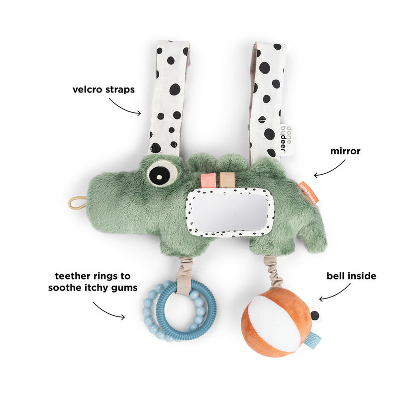 Done By Deer Hanging Activity Toy Croco Green