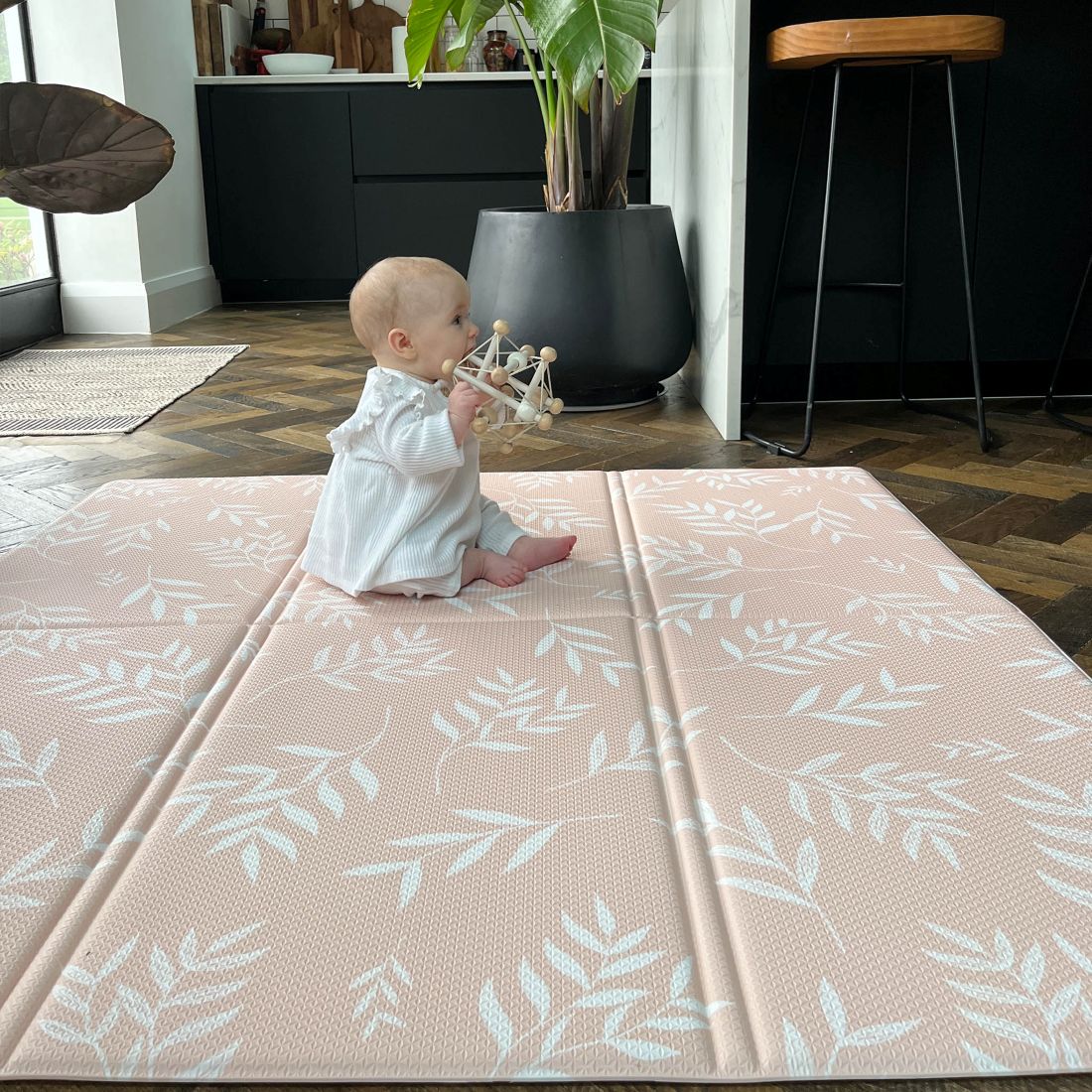 Botanical Scallop Foldimat Playmat 130X130Cm
