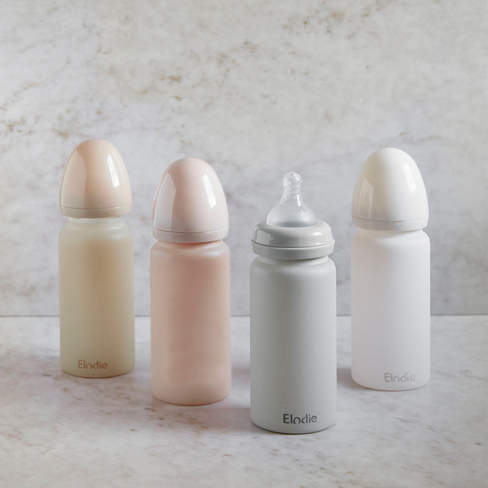 Glass Feeding Bottle Vanilla White