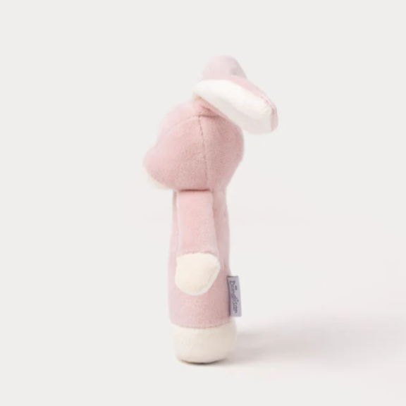 Diinglisar Rattle Rabbit, Pink, 14 cm