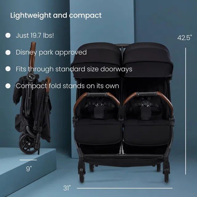Donkey 5 Twin Complete Me Travel System -GRAPHITE/STORMY BLUE (باللغة الإنجليزية)