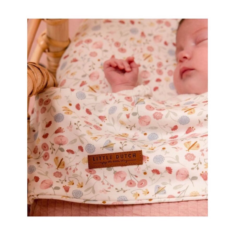 Cot Blanket Flowers & Butterflies