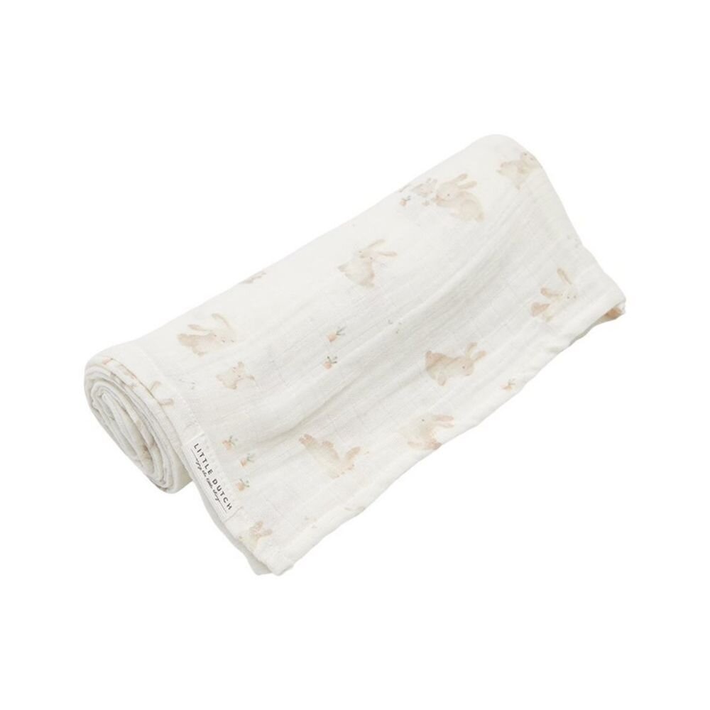 Swaddle 120 x 120 cm Muslin Baby Bunny