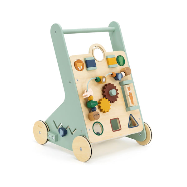 Wooden animal activity walker