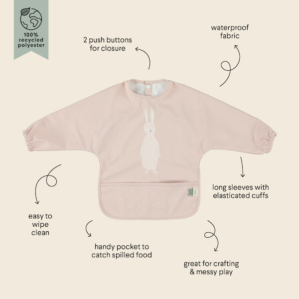 Waterproof Longsleeve Bib - Mrs. Rabbit