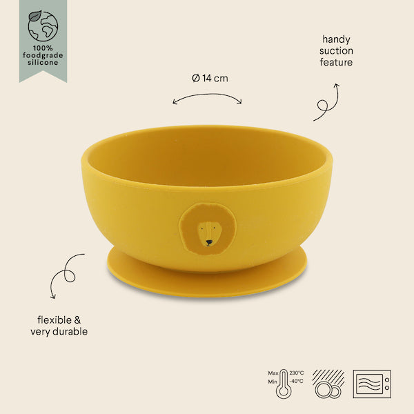 Silicone Bowl With Suction - Mr. Lion
