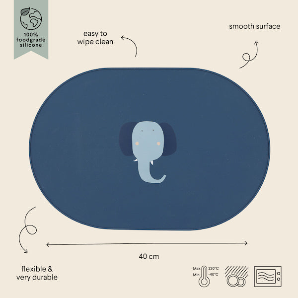 Silicone Placemat - Mrs. Elephant