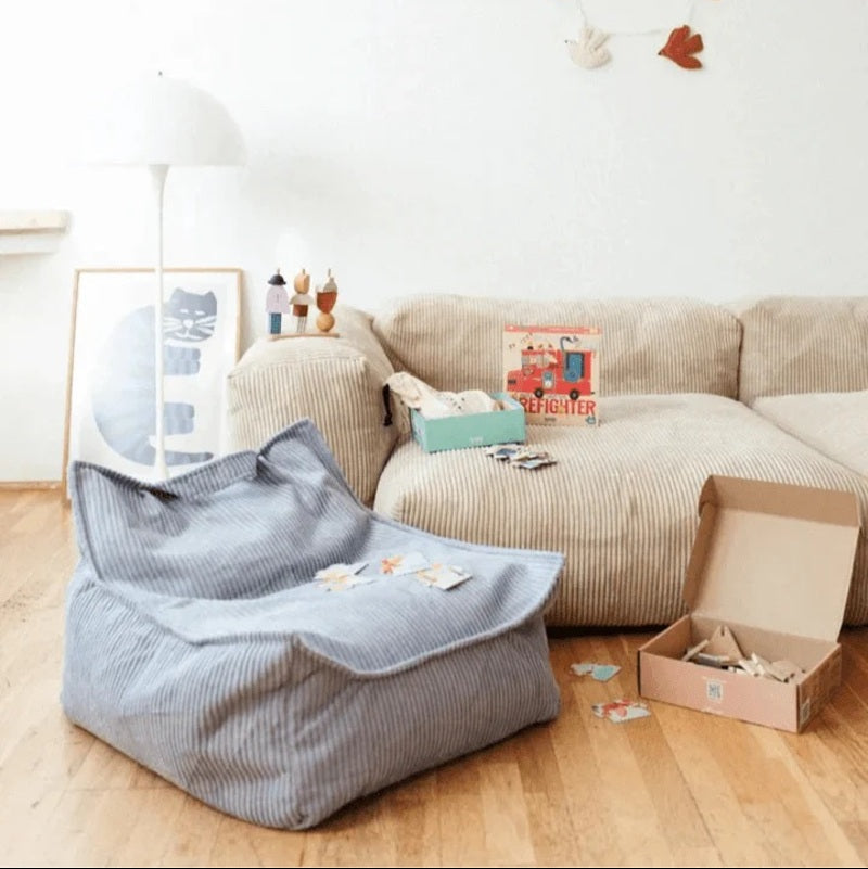 Beanbag Chair, Blueberry Blue - PRE ORDER