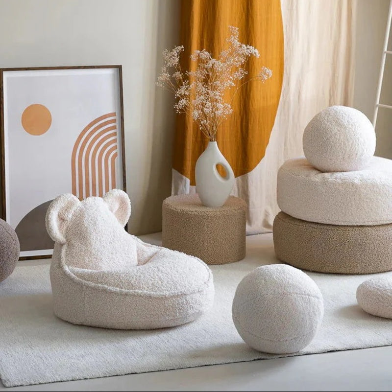 Bear Beanbag, Cream White - PRE ORDER