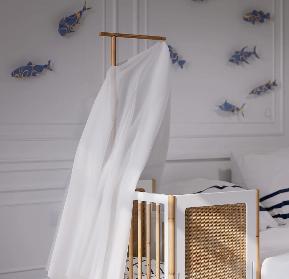Leo Fleche De Lit Bois / Bed Net Holder Solid Wood - Naturel - PRE ORDER