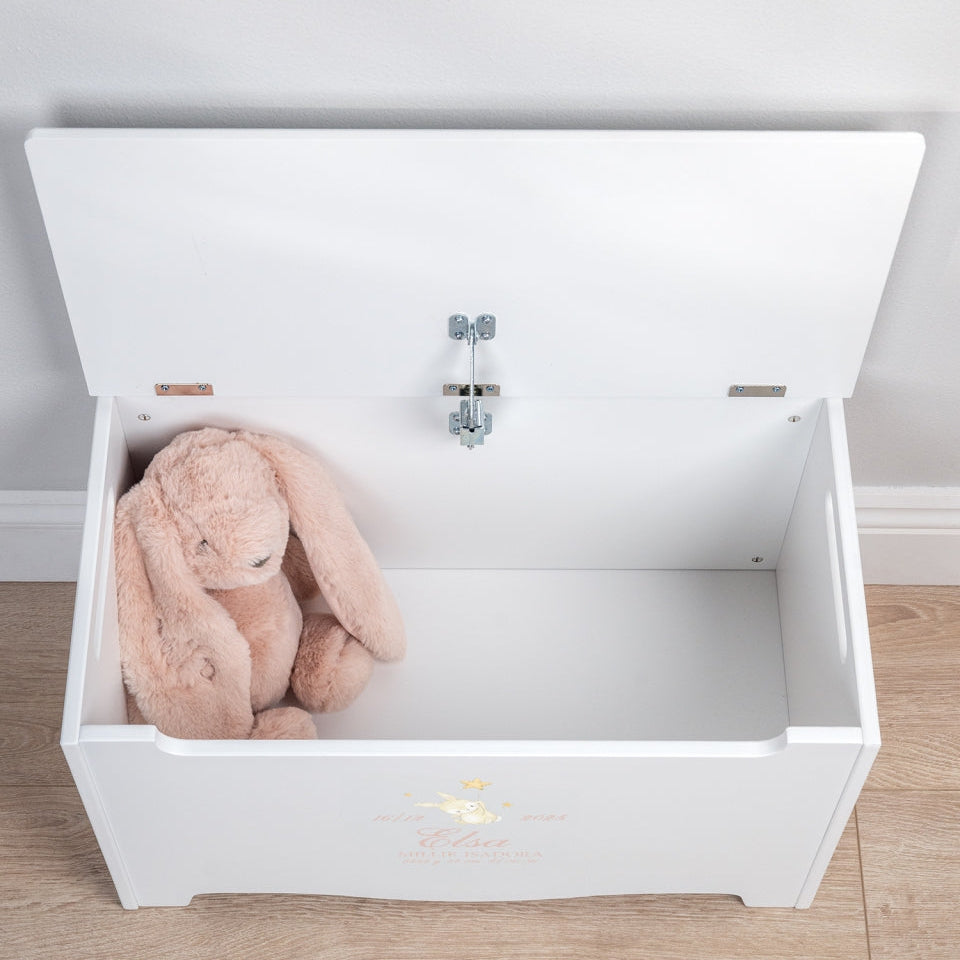 Keepsake Storage Chest Named Bunny White - Dream(Personalised) PRE ORDER