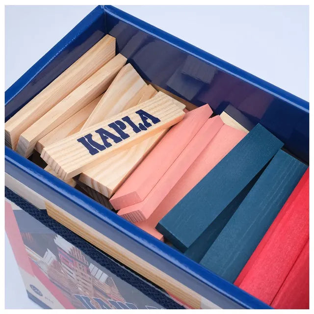 120 Box Blue, Red, Pink : 90 Natural + 30 Coloured Planks