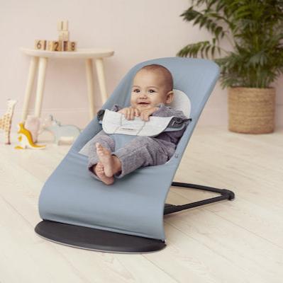Bouncer Balance Soft, Woven/Jersey, Blue/Grey
