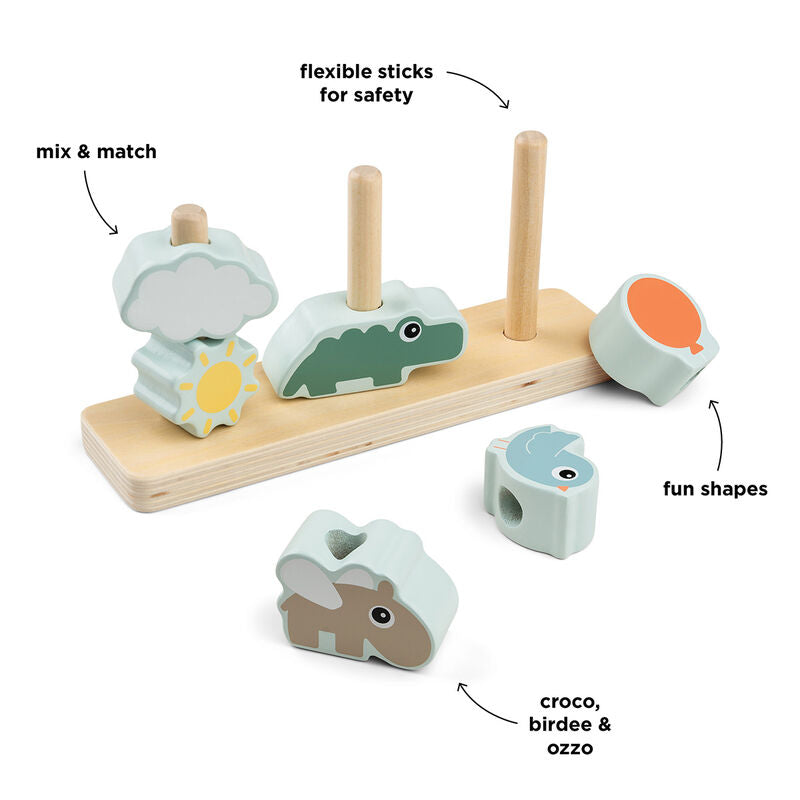 Done By Deer Stacking Toy Happy Clouds Colour Mix