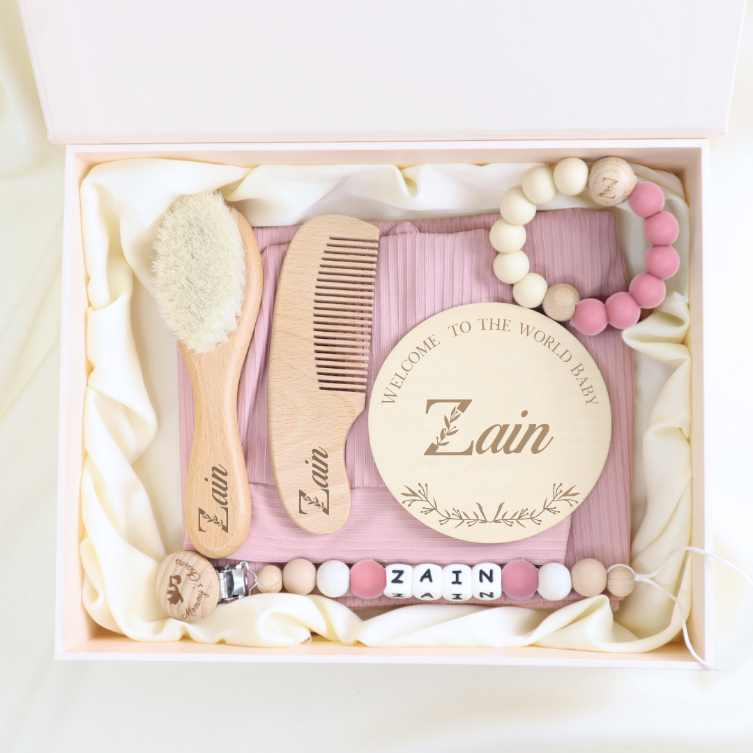 New Born Velvet Gift Box Pink