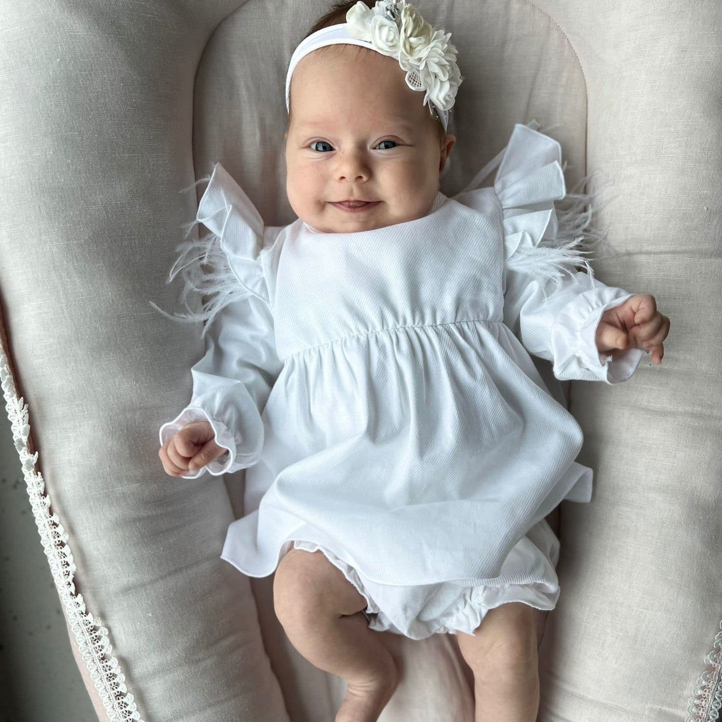 Arwena I Organic Dress - White