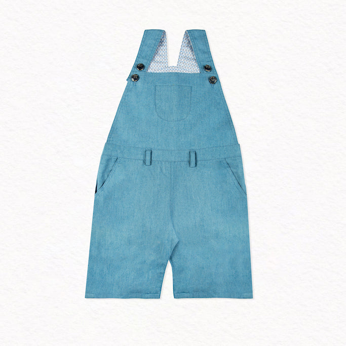 Benjamin Baby Boy Dungaree Jean Light Blue