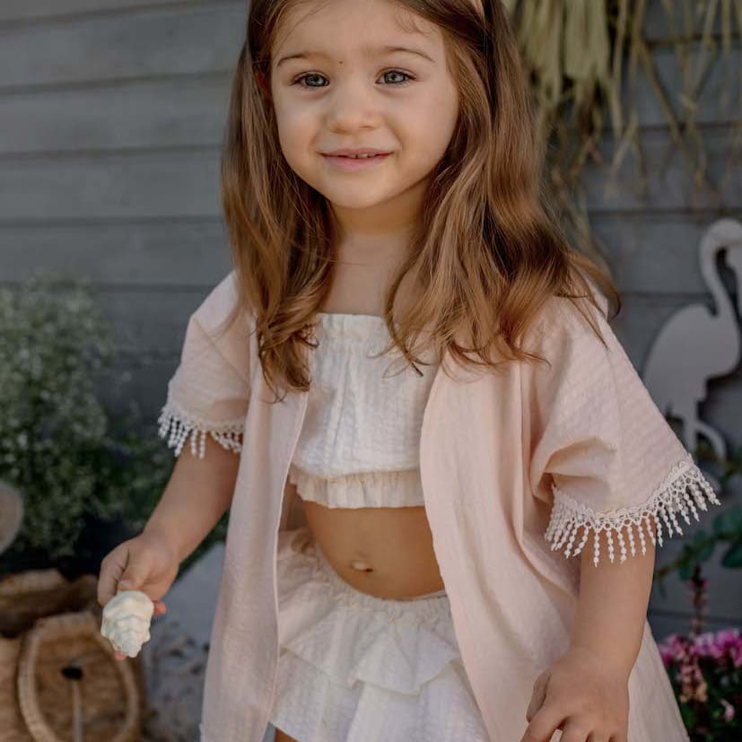 Cassidy Top+Bloomers - Ecru