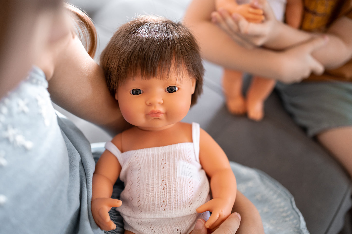 Miniland - Baby Brown Hair - Boy or Girl 38CM