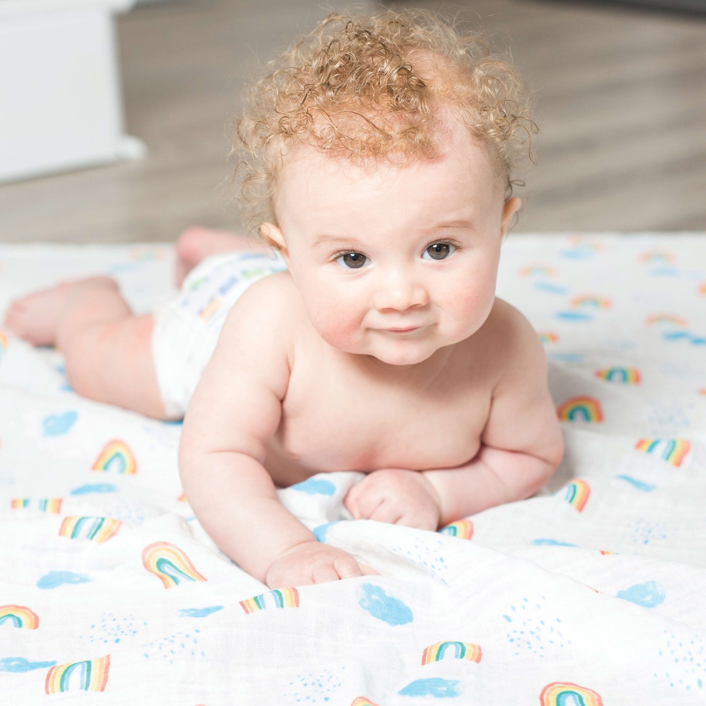 Bamboo Muslin Swaddle Blankets - High in the Sky