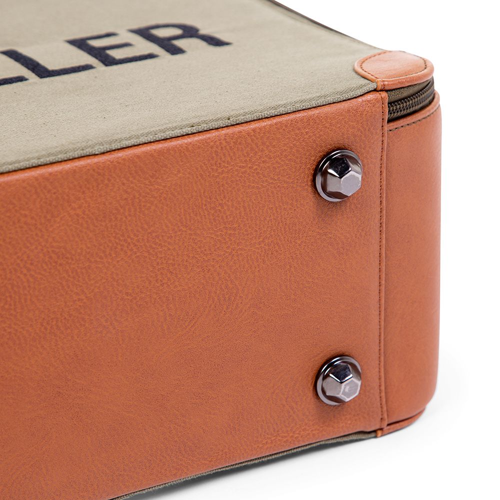 Mini Traveller Kids Suitcase - Kaki Canvas